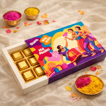 Load image into Gallery viewer, M760 Happy Holi Vibrant 12 Cavity Chocolate Box
