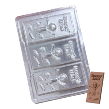 Load image into Gallery viewer, P750 Happy Holi Medium Chocolate Bar PVC Chocolate Mould
