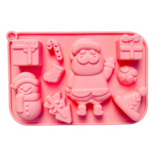 Load image into Gallery viewer, S409 Merry Christmas Holly Jolly Silicone Chocolate Mould | Candles | Soap | Jelly
