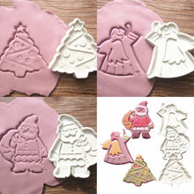 Load image into Gallery viewer, Z452 Merry Christmas 3 Piece Plunger Set for Fondant | Cookie | Clay
