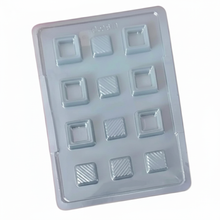 Load image into Gallery viewer, P701 Square Liquid Centered PVC Plastic Chocolate Mould
