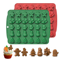 Load image into Gallery viewer, S406 Merry Christmas Mini Delight Silicone Chocolate Mould | Candles | Soap | Jelly
