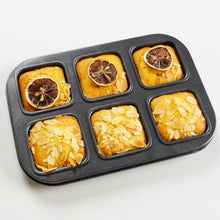Load image into Gallery viewer, 6 Cavity Square Brownie Tray
