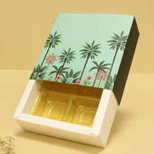 Load image into Gallery viewer, M46 4 Cavity Green Tropical Island Chocolate Box | Candles

