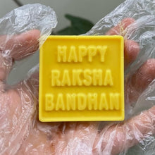 Load image into Gallery viewer, P502 Happy Rakhi Square PVC Plastic Chocolate Mould | 25 g
