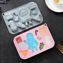 Load image into Gallery viewer, S409 Merry Christmas Holly Jolly Silicone Chocolate Mould | Candles | Soap | Jelly
