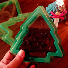 Load image into Gallery viewer, M426 Merry Christmas Tree Green PVC Chocolate Box with Transparent Lid
